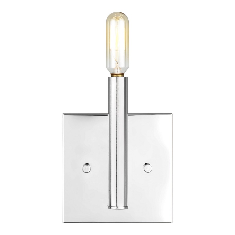Visual Comfort Studio 4124301EN-05 Vector One Light Wall / Bath Sconce, Chrome