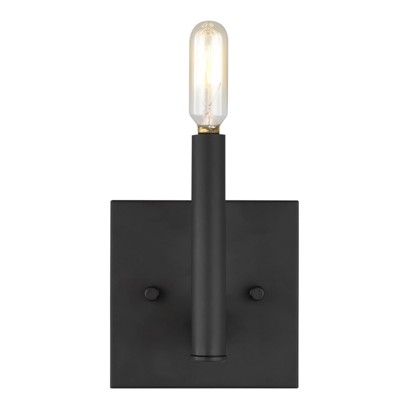 Visual Comfort Studio 4124301EN-112 Vector One Light Wall / Bath Sconce, Midnight Black
