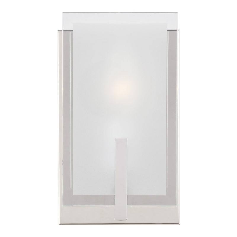 Visual Comfort Studio 4130801-05 Syll One Light Wall / Bath Sconce, Chrome
