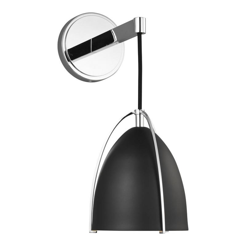 Visual Comfort Studio 4151701EN3-05 Norman One Light Wall / Bath Sconce, Chrome