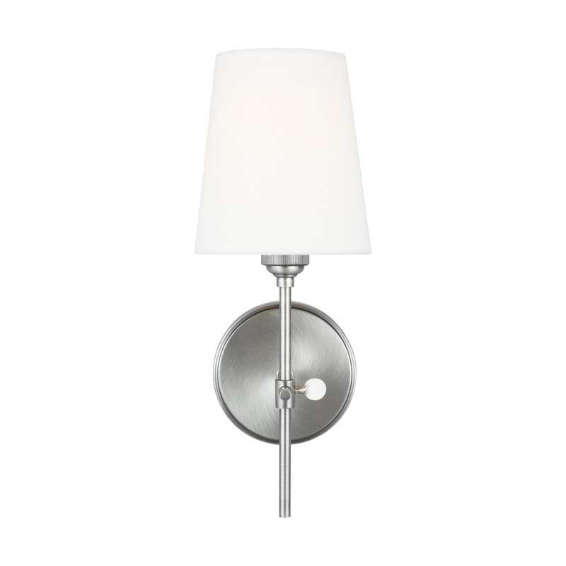 Visual Comfort Studio 4187201-965 Baker One Light Wall / Bath Sconce, Antique Brushed Nickel (Discontinued)