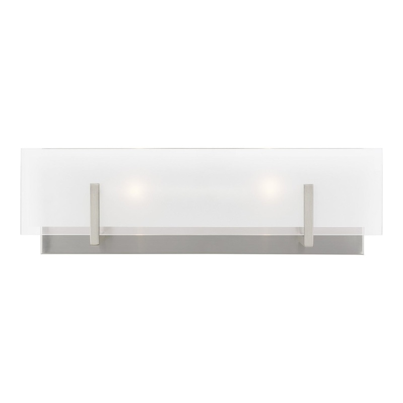 Visual Comfort Studio 4430802EN-962 Syll Two Light Wall / Bath, Brushed Nickel