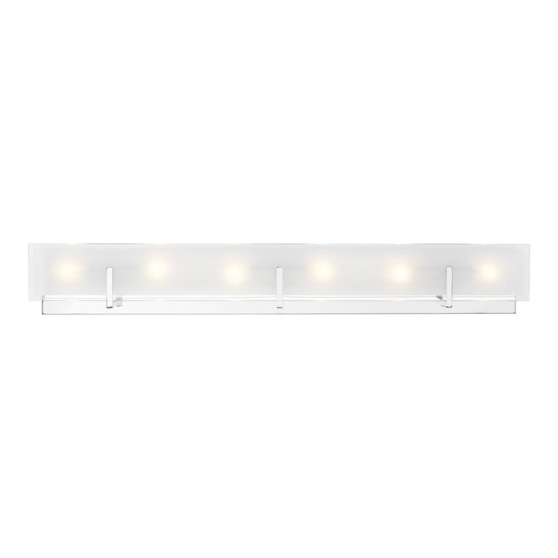 Visual Comfort Studio 4430806-05 Syll Six Light Wall / Bath, Chrome