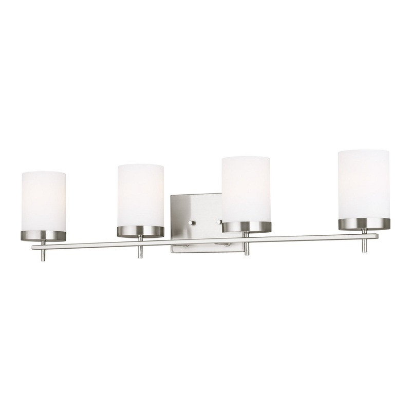 Visual Comfort Studio 4490304-962 Zire Four Light Wall / Bath, Brushed Nickel