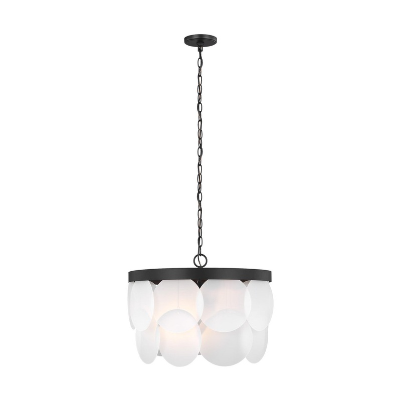 Visual Comfort Studio 5102506EN-112 Mellita Six Light Pendant, Midnight Black