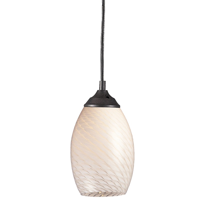 Z-Lite 131-WHITE Jazz One Light Mini Pendant, Sand Black