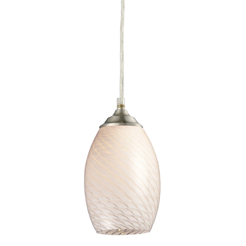 Z-Lite 131W-BN Jazz One Light Mini Pendant, Brushed Nickel