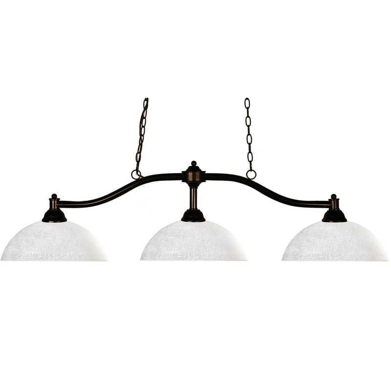 Z-Lite 147BRZ-DWL14 Chance Three Light Island Pendant, Bronze