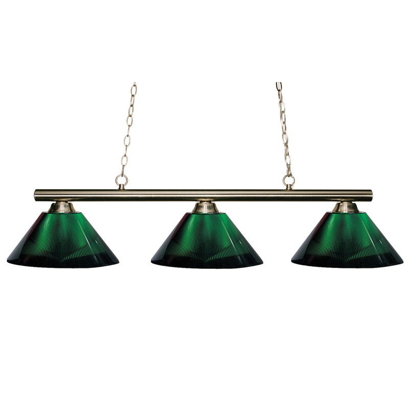 Z-Lite 155-3BN-ARG Sharp Shooter Three Light Island Pendant, Brushed Nickel