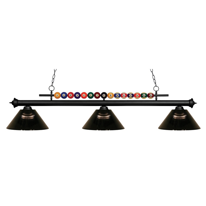 Z-Lite 170MB-ARS Shark Three Light Island Pendant, Matte Black