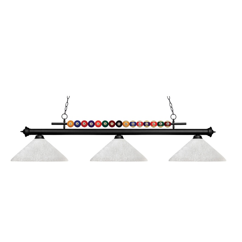 Z-Lite 170MB-AWL14 Shark Three Light Island Pendant, Matte Black