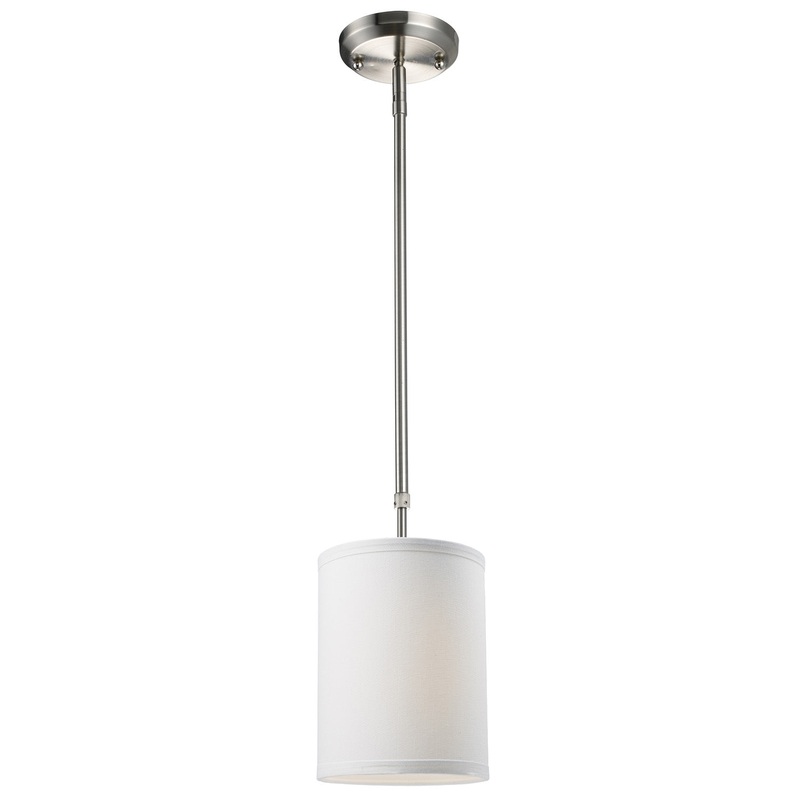 Z-Lite 171-6W Albion One Light Mini Pendant, Brushed Nickel