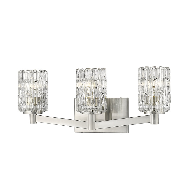 Z-Lite 1931-3V-BN Aubrey Three Light Vanity, Brushed Nickel