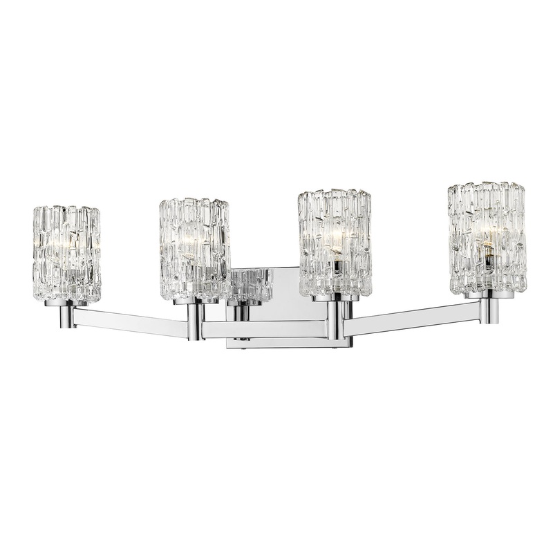 Z-Lite 1931-4V-CH Aubrey Four Light Vanity, Chrome