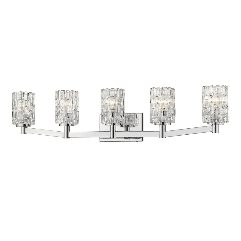 Z-Lite 1931-5V-CH Aubrey Five Light Vanity, Chrome