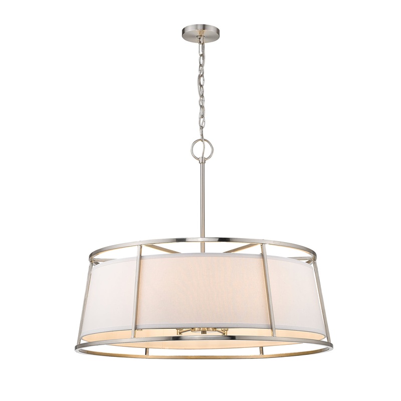 Z-Lite 1935-32BN Lenyx Pendant Eight Light Pendant, Brushed Nickel