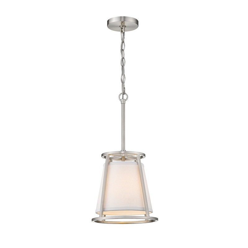 Z-Lite 1935MP-BN Lenyx Pendant One Light Mini Pendant, Brushed Nickel