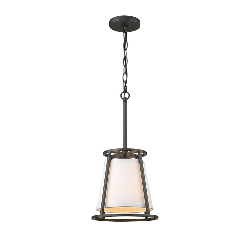 Z-Lite 1935MP-IO Lenyx Pendant One Light Mini Pendant, Iron Ore