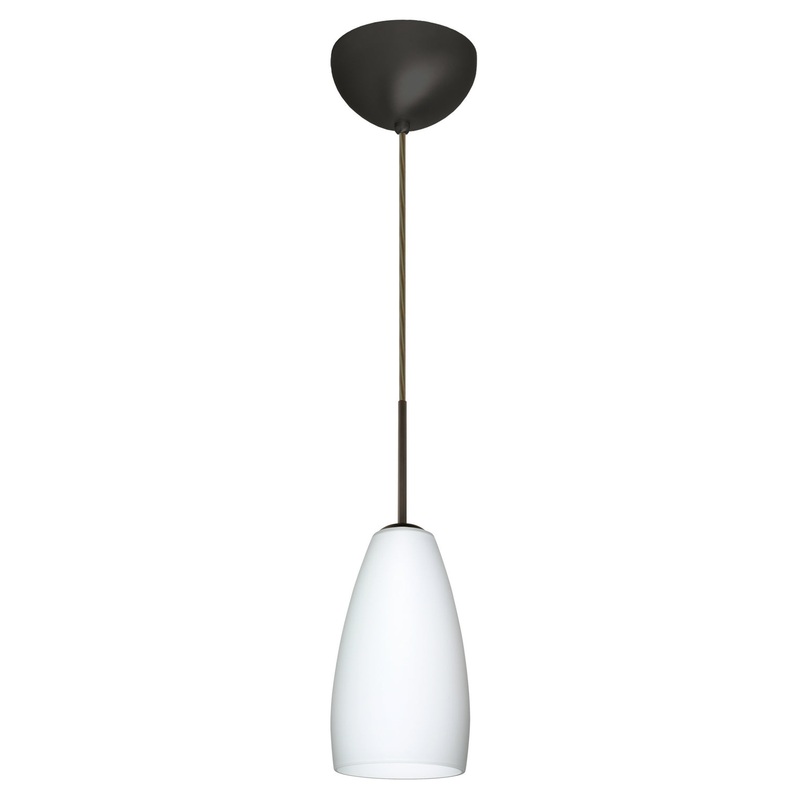 Besa 1BC-150907-HAL-BR Chrissy One Light Pendant Bronze
