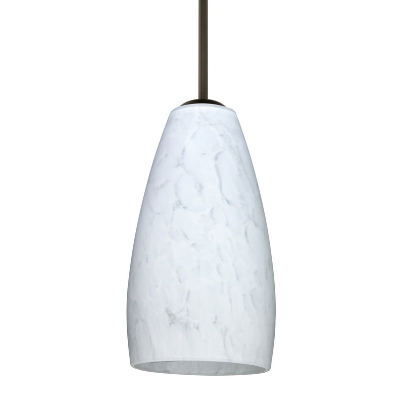Besa 1BC-150919-LED-BR Besa Chrissy Pendant One Light Pendant Bronze