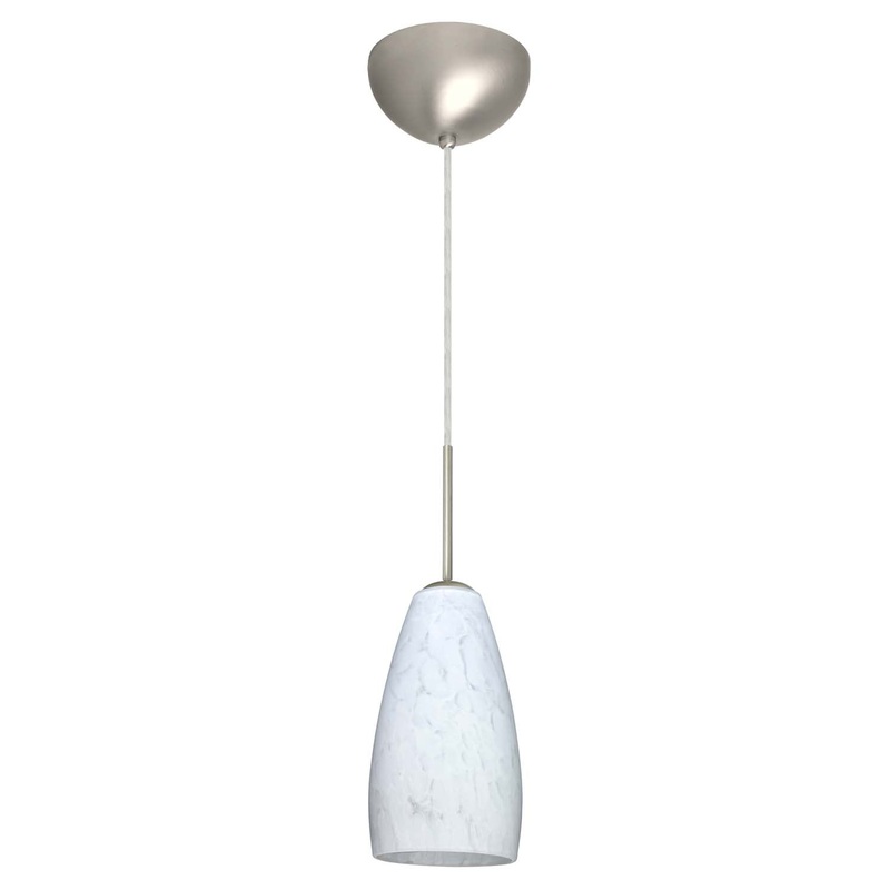 Besa 1BC-150919-SN Besa Chrissy Pendant One Light Pendant Satin Nickel