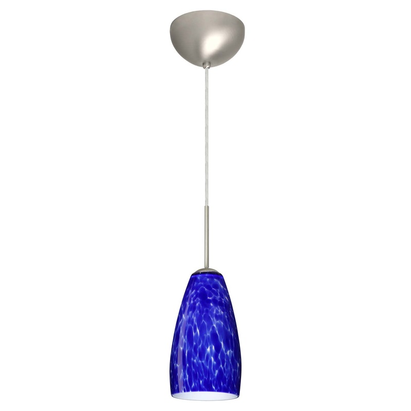 Besa 1BC-150986-SN Besa Chrissy Pendant One Light Pendant Satin Nickel