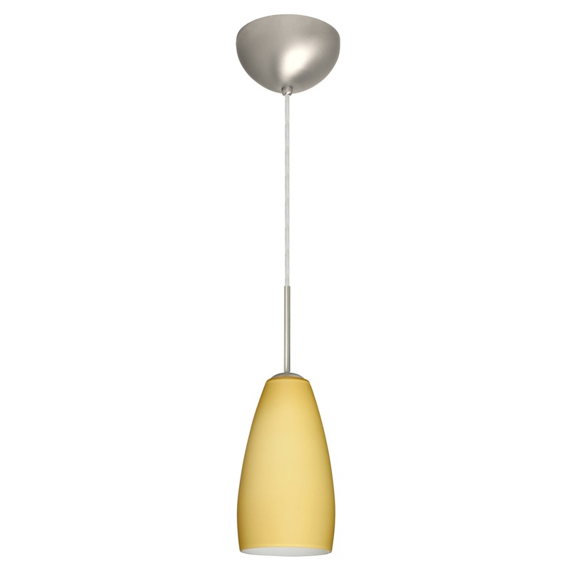 Besa 1BC-1509VM-LED-SN Chrissy One Light Pendant Satin Nickel