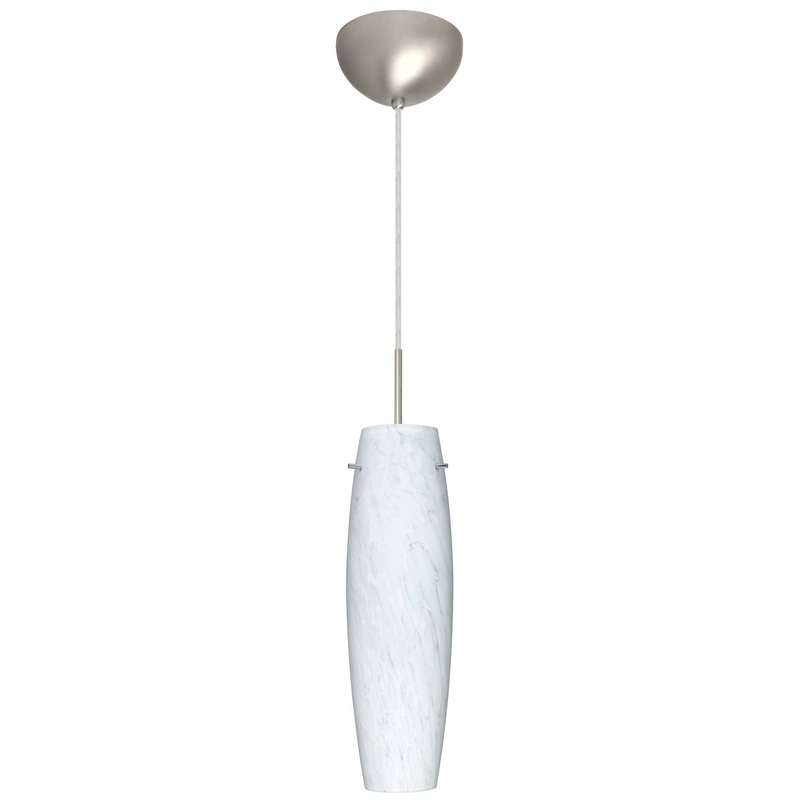 Besa 1BC-412119-HAL-SN Tu Tu One Light Pendant Satin Nickel