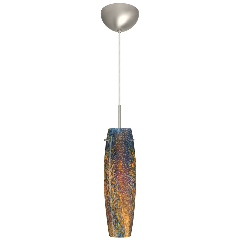 Besa 1BC-4121CE-HAL-SN Tu Tu One Light Pendant Satin Nickel (Discontinued)