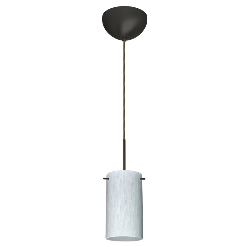 Besa 1BC-440419-LED-BR Stilo One Light Pendant Bronze