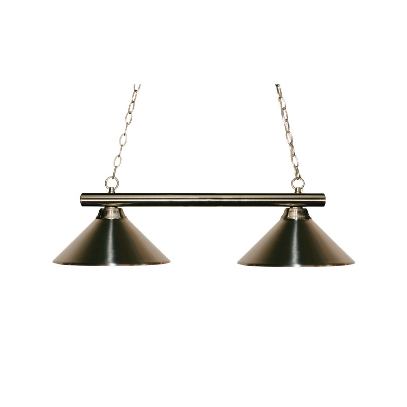 Z-Lite 155-2BN-MBN Sharp Shooter Two Light Island Pendant, Brushed Nickel