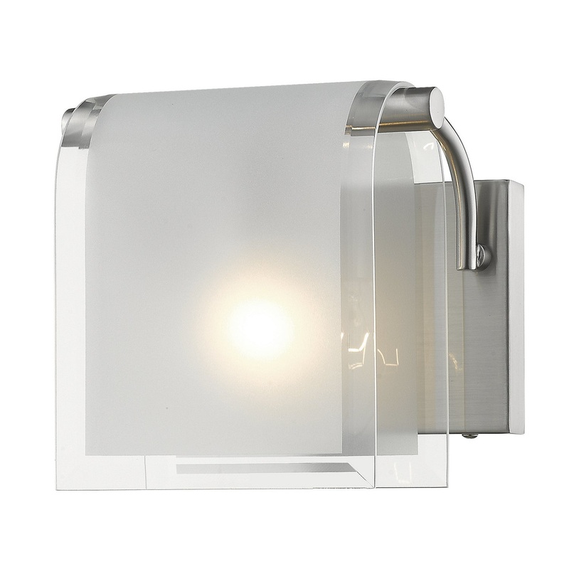 Z-Lite 169-1S-BN Zephyr One Light Wall Sconce, Brushed Nickel