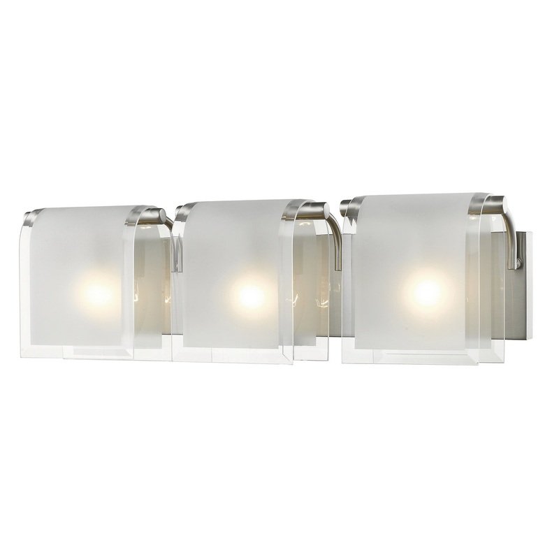 Z-Lite 169-3V-BN Zephyr Three Light Vanity, Brushed Nickel