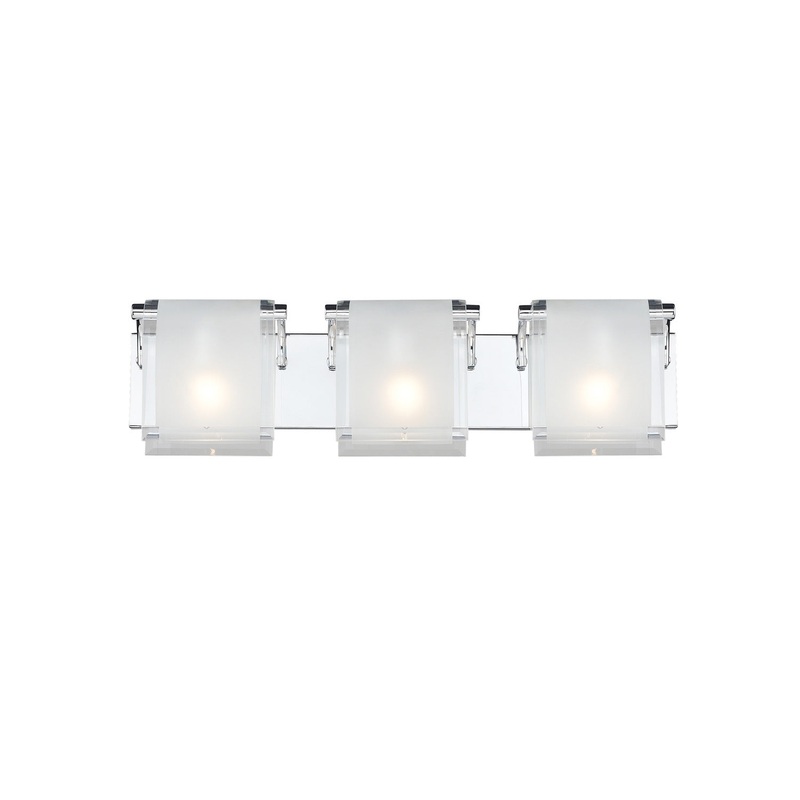 Z-Lite 169-3V Zephyr Three Light Vanity, Chrome