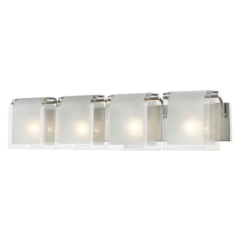 Z-Lite 169-4V-BN Zephyr Four Light Vanity, Brushed Nickel