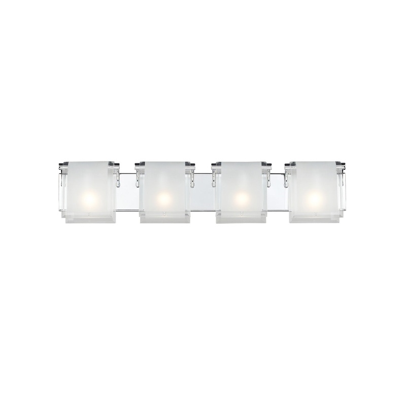 Z-Lite 169-4V Zephyr Four Light Vanity, Chrome