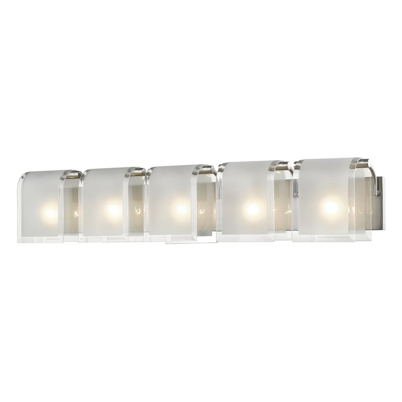 Z-Lite 169-5V-BN Zephyr Five Light Vanity, Brushed Nickel
