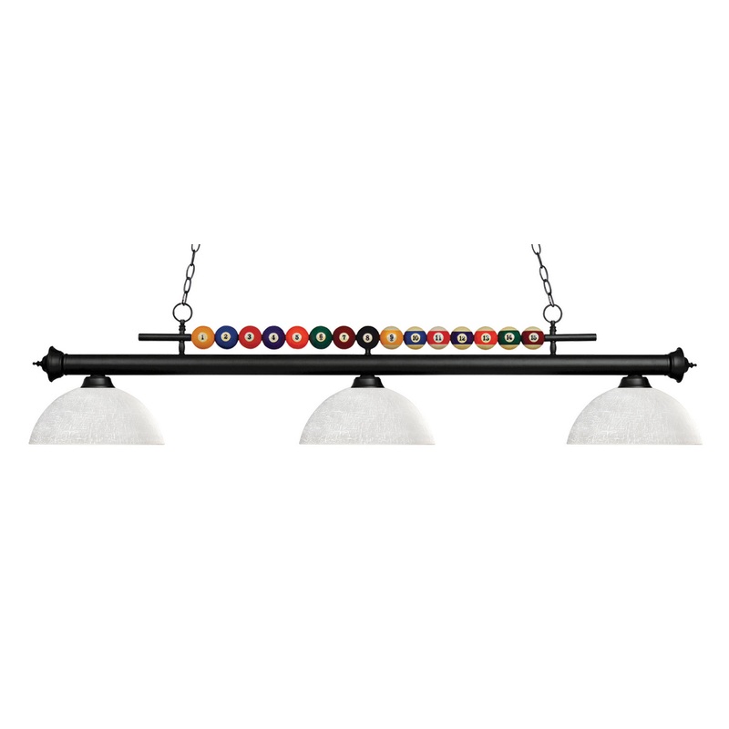 Z-Lite 170MB-DWL14 Shark Three Light Island Pendant, Matte Black