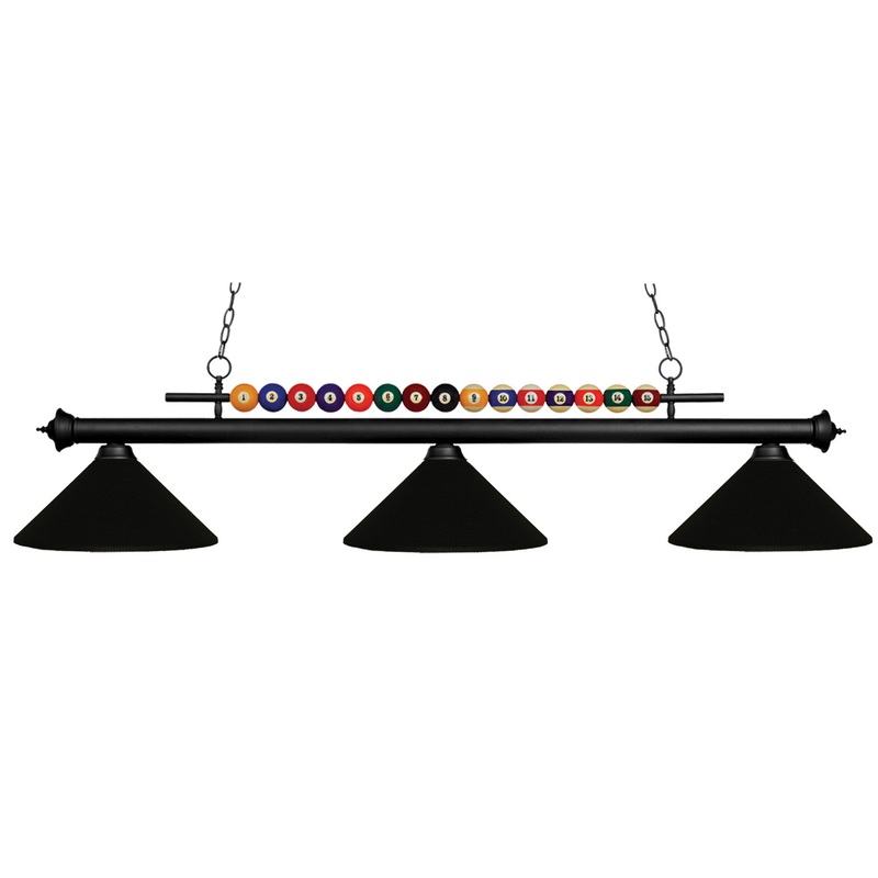Z-Lite 170MB-MMB Shark Three Light Island Pendant, Matte Black