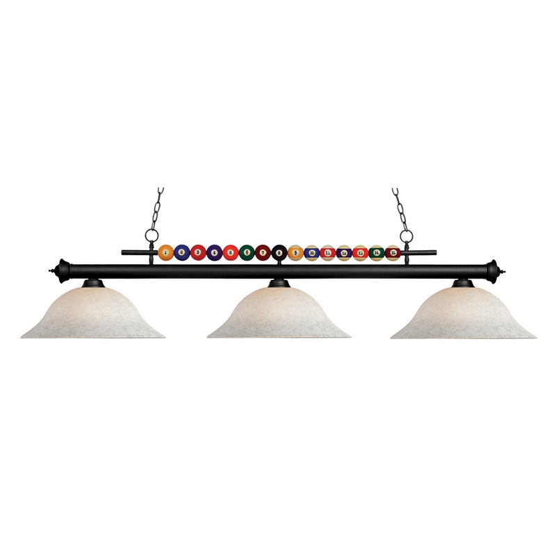 Z-Lite 170MB-WM16 Shark Three Light Island Pendant, Matte Black