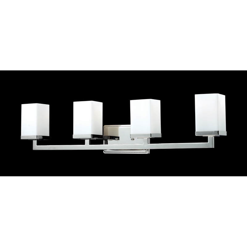 Z-Lite 1901-4V Tidal Four Light Vanity, Chrome