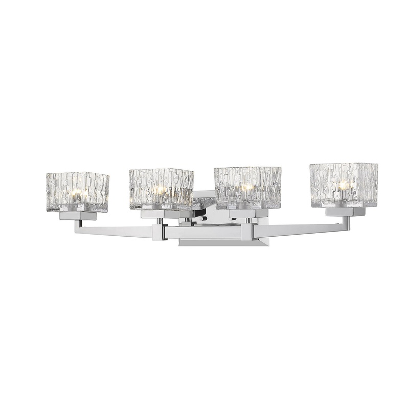 Z-Lite 1927-4V-CH Rubicon Four Light Vanity, Chrome