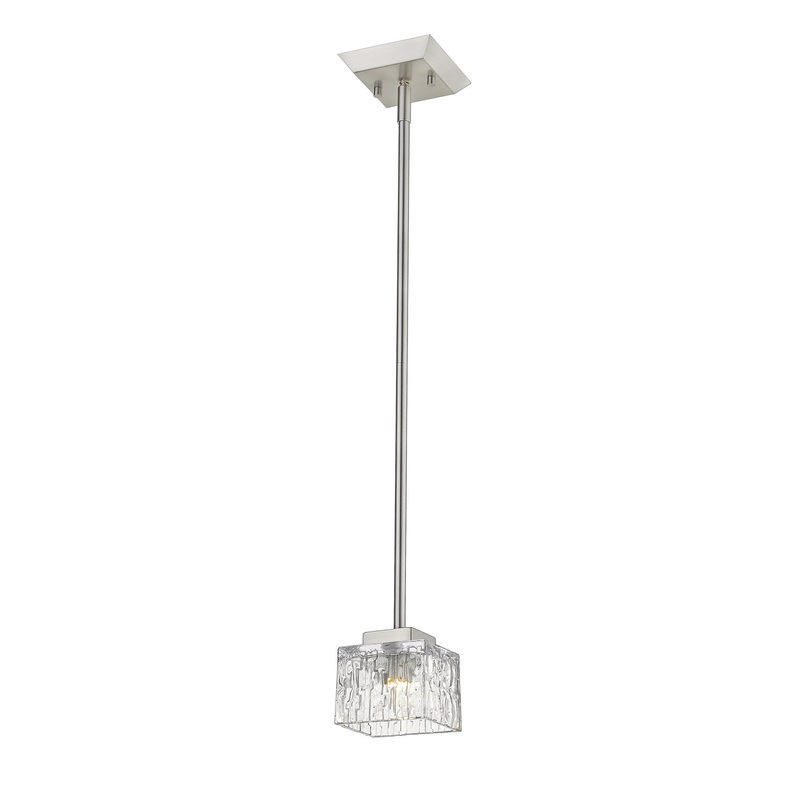 Z-Lite 1927MP-BN-LED Rubicon LED Mini Pendant, Brushed Nickel
