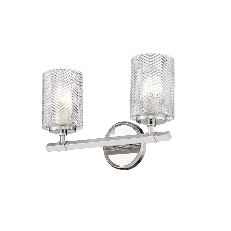 Z-Lite 1934-2V-PN Dover Street Two Light Vanity, Polished Nickel