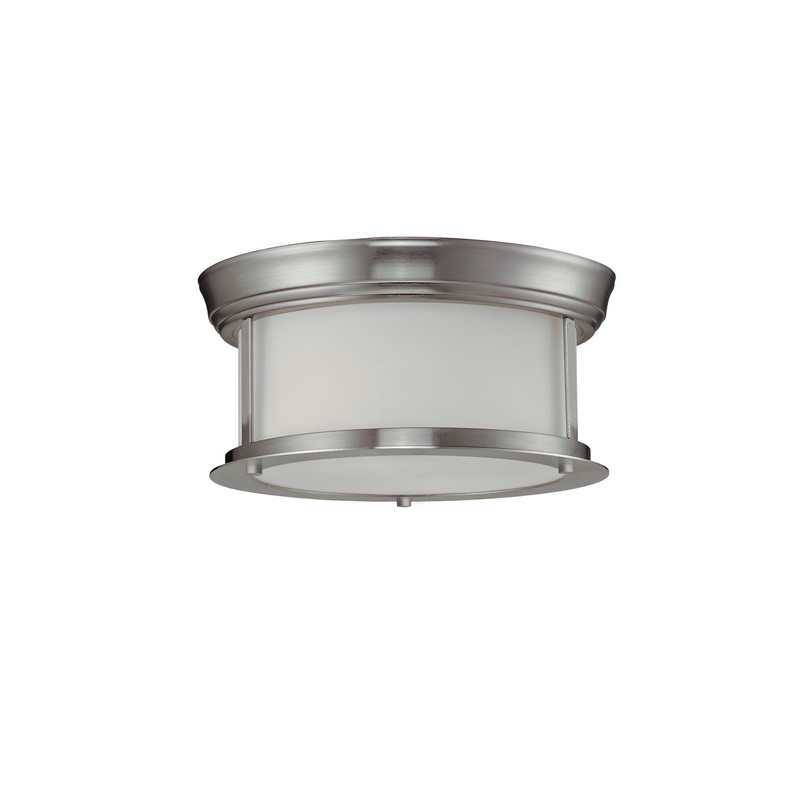 Z-Lite 2002F10-BN Sonna Two Light Flush Mount, Brushed Nickel