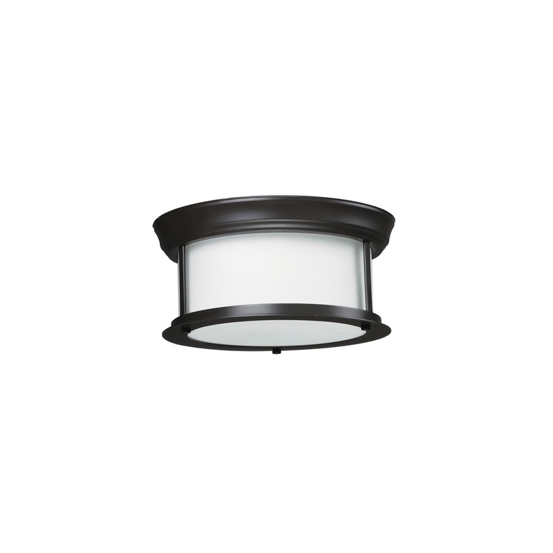 Z-Lite 2004F10-BRZ Sonna Two Light Flush Mount, Bronze