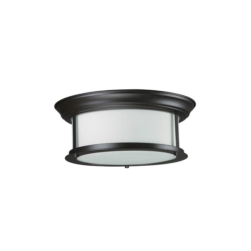 Z-Lite 2004F13-BRZ Sonna Two Light Flush Mount, Bronze