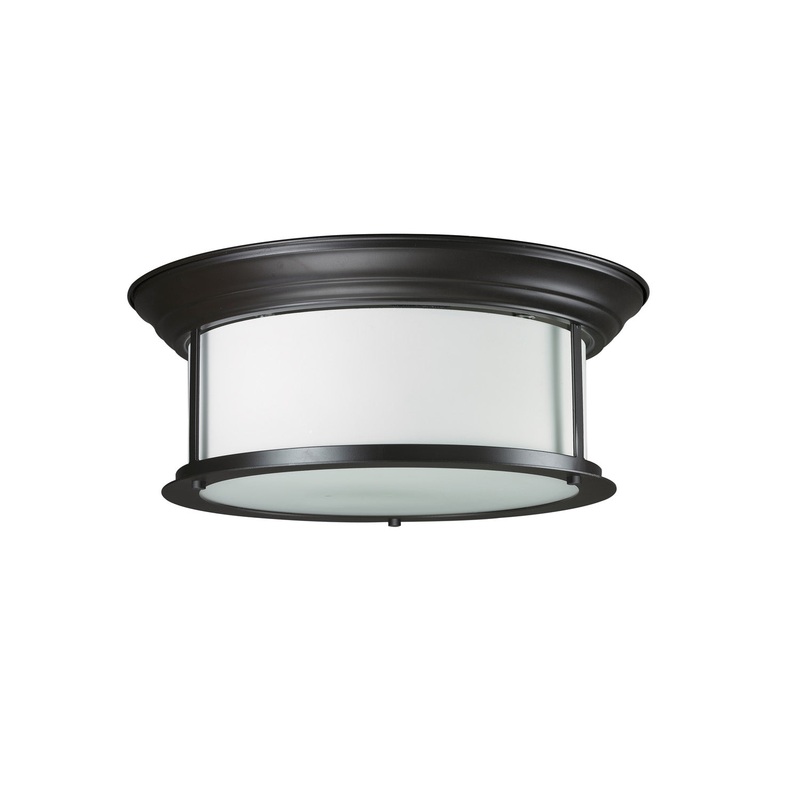 Z-Lite 2004F16-BRZ Sonna Three Light Flush Mount, Bronze
