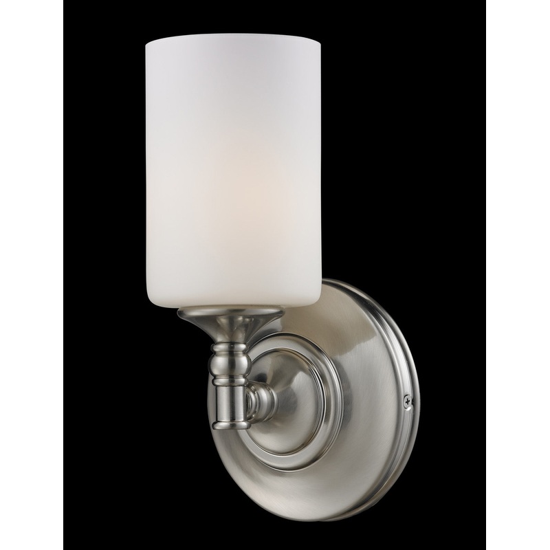 Z-Lite 2102-1S Cannondale One Light Wall Sconce, Brushed Nickel