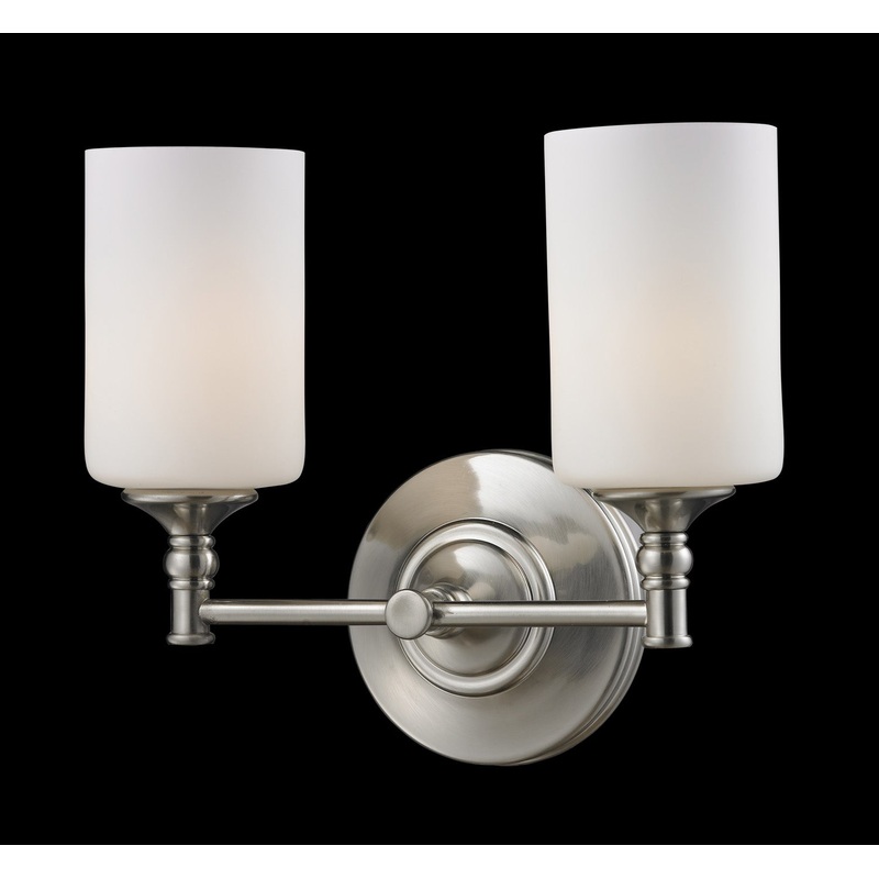 Z-Lite 2102-2V Cannondale Two Light Vanity, Brushed Nickel